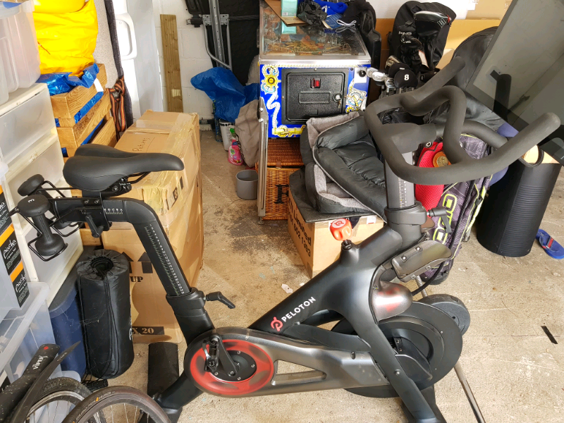 Peloton bike, plus weights, heart 